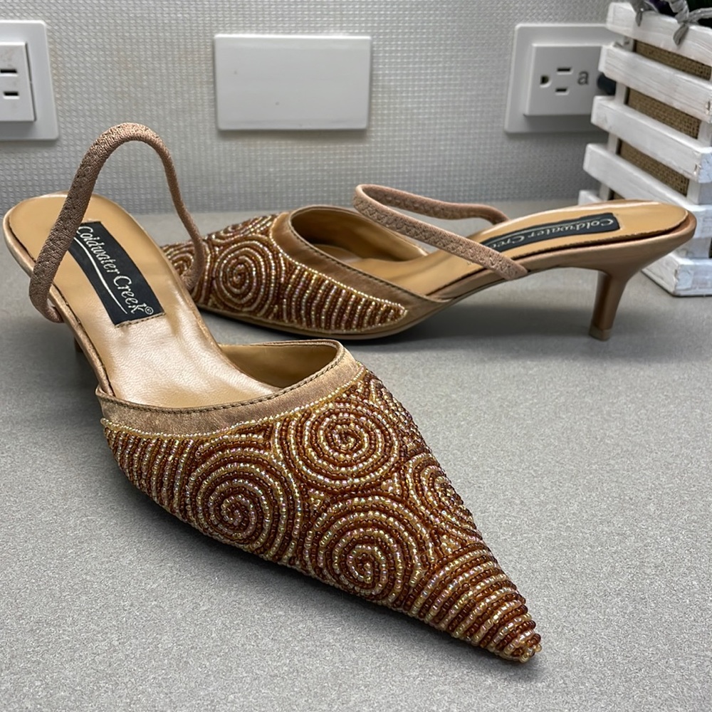 New beaded kitten heels - 6